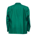 Mens Blazer Green Wool Velvet Dress Formal Tuxedo Jacket Wedding Sport Coat 48R