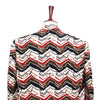 Mens Blazer Ivory Red Black Abstract Wool Formal Jacket Wedding Sport Coat 48R