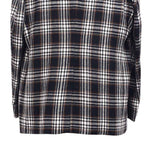 Mens Blazer Plaid Wool Black White Brown Formal Jacket Wedding Sport Coat 48R