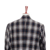 Mens Blazer Plaid Wool Black White Brown Formal Jacket Wedding Sport Coat 48R