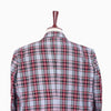 Mens Blazer Tartan Plaid Gray Red Dress Formal Jacket Wedding Sport Coat 48R
