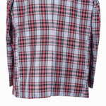Mens Blazer Tartan Plaid Gray Red Dress Formal Jacket Wedding Sport Coat 48R
