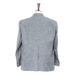 Mens Blazer Plaid Check Green Pink Cotton Formal Jacket Wedding Sport Coat 48R
