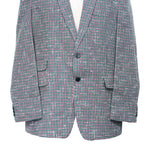 Mens Blazer Plaid Check Green Pink Cotton Formal Jacket Wedding Sport Coat 48R