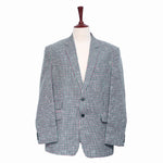 Mens Blazer Plaid Check Green Pink Cotton Formal Jacket Wedding Sport Coat 48R
