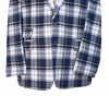Mens Blazer Tartan Plaid 100% Wool Blue Green Ivory Formal Jacket Sport Coat 48R