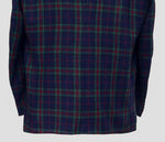 Mens Blazer Plaid 100% Wool Blue Green Red Dress Formal Jacket Sport Coat 48R