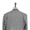 Mens Blazer Gray Herringbone 100% Wool Dress Formal Suit Jacket Sport Coat 48R