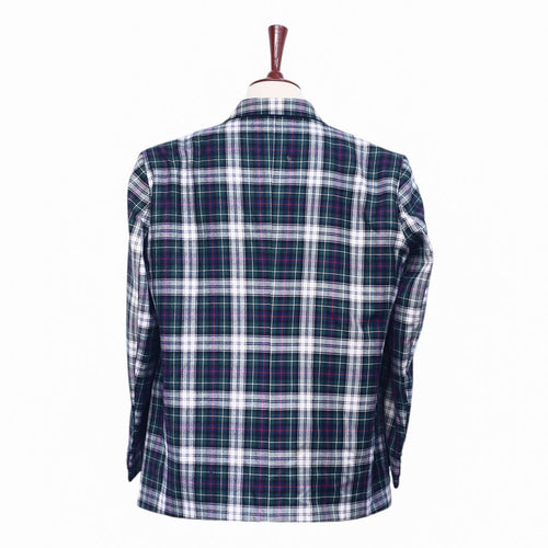 Mens Blazer Tartan Green Blue Red Wool Formal Party Jacket Wedding Sport Coat 48R
