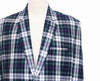 Mens Blazer Tartan Green Blue Red Wool Formal Party Jacket Wedding Sport Coat 48R