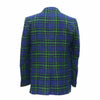 Mens Blazer Plaid Blue Green Lambswool Lined Party Jacket Wedding Sport Coat 42R