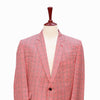 Mens Blazer Plaid Check Red White Black Formal Jacket Wedding Sport Coat 46R