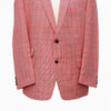 Mens Blazer Plaid Check Red White Black Formal Jacket Wedding Sport Coat 46R