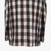 Mens Blazer Plaid Black Ivory Orange Wool Formal Jacket Wedding Sport Coat 46R