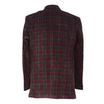 Mens Blazer Plaid Corduroy Red Green Formal Party Jacket Wedding Sport Coat 42R