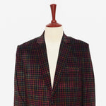 Mens Blazer Plaid Corduroy Red Green Formal Party Jacket Wedding Sport Coat 42R