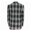 Mens Blazer Plaid Green Black White Dress Formal Jacket Wedding Sport Coat 42R