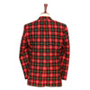Mens Blazer Tartan Plaid Red Green 100% Wool Christmas Jacket Sport Coat 42R