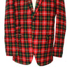 Mens Blazer Tartan Plaid Red Green 100% Wool Christmas Jacket Sport Coat 42R
