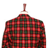 Mens Blazer Tartan Plaid Red Green 100% Wool Christmas Jacket Sport Coat 42R