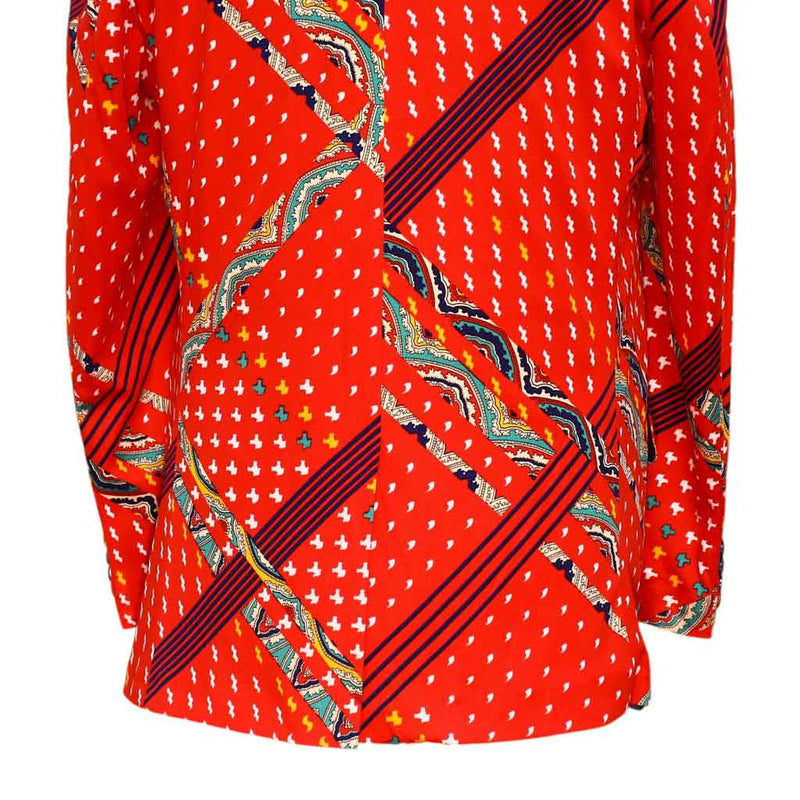 Mens Blazer Red Abstract Luxury Dress Formal Suit Jacket Wedding Sport Coat 42R