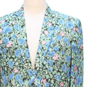 Mens Blazer Green Blue Pink Floral Formal Party Jacket Wedding Sport Coat 42R