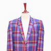 Mens Blazer Purple Pink Orange Plaid Wool Formal Party Jacket Wedding Sport Coat 42R
