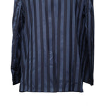 Mens Blazer Blue Bold Striped Wool 2 Button Dress Formal Suit Jacket Wedding Sport Coat 46R