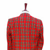 Mens Blazer Red Green Blue Tartan Plaid Wool Formal Party Jacket Christmas Sport Coat 42R
