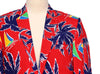Mens Blazer Red Blue Hawaiian Beach Formal Party Jacket Wedding Sport Coat 42R