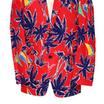Mens Blazer Red Blue Hawaiian Beach Formal Party Jacket Wedding Sport Coat 42R