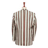 Mens Blazer Green Red White Striped Cotton Formal Party Jacket Christmas Sport Coat 42R