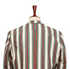 Mens Blazer Green Red White Striped Cotton Formal Party Jacket Christmas Sport Coat 42R