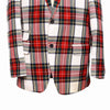 Mens Blazer Red White Green Tartan Plaid Wool Formal Party Jacket Wedding Sport Coat 42R