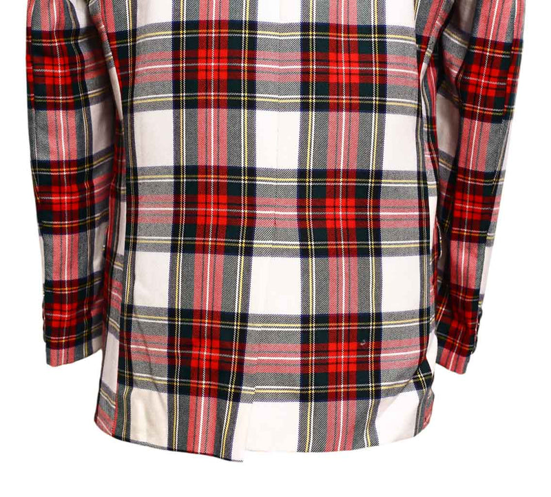 Mens Blazer Red White Green Tartan Plaid Wool Formal Party Jacket Wedding Sport Coat 42R