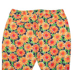 Mens Pants Joggers Orange Green Blue Flower Floral Loose Harem Casual Beach XL