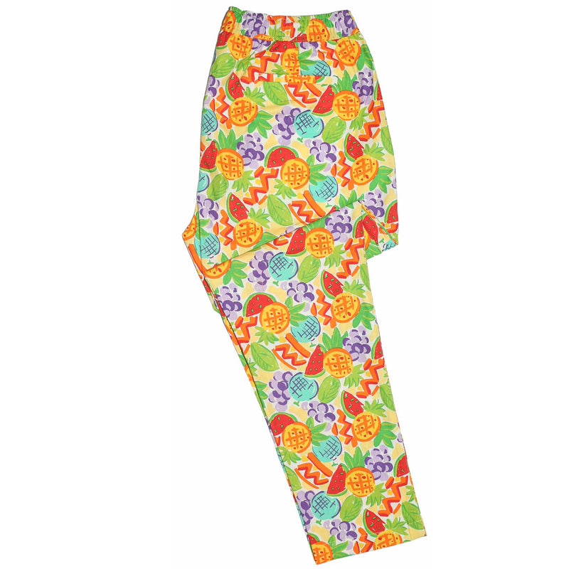 Mens Pants Joggers Multicolor Fruit Graphic Print Loose Harem Casual Beach XL