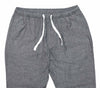 Mens Pants Joggers Gray Striped Cotton Drawstring Loose Harem Casual Medium