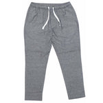 Mens Pants Joggers Gray Striped Cotton Drawstring Loose Harem Casual Medium