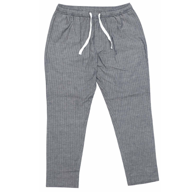 Mens Pants Joggers Gray Striped Cotton Drawstring Loose Harem Casual Medium