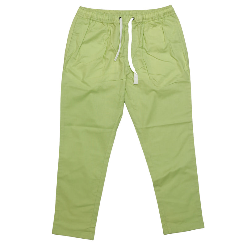 Mens Pants Joggers Green Cotton Stretch Drawstring Loose Harem Casual Medium
