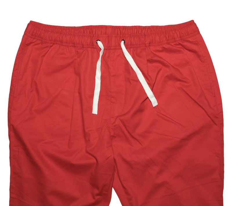 Mens Pants Joggers Red Cotton Stretch Drawstring Loose Harem Casual Beach XL