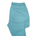 Mens Pants Joggers Turquoise White Check Drawstring Loose Harem Casual Beach XL
