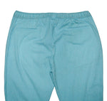 Mens Pants Joggers Turquoise White Check Drawstring Loose Harem Casual Beach XL