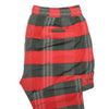 Mens Pants Joggers Red Gray Plaid Check Cotton Drawstring Loose Harem Casual XL