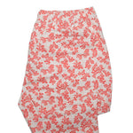 Mens Pants Joggers Red White Floral Drawstring Loose Harem Casual Beach Party XL