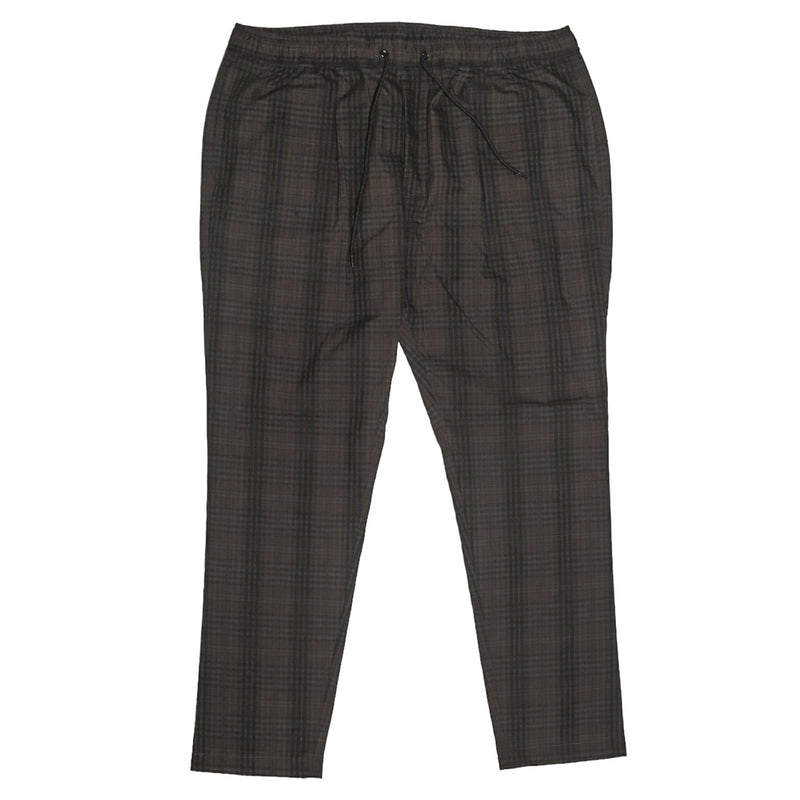 Mens Pants Joggers Brown Plaid Seersucker Drawstring Loose Harem Casual Beach XL