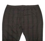 Mens Pants Joggers Brown Plaid Seersucker Drawstring Loose Harem Casual Beach XL