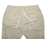Mens Pants Joggers Beige White Striped Drawstring Loose Harem Casual Beach XL