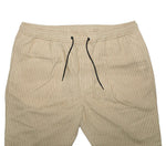 Mens Pants Joggers Beige Red Striped Cotton Drawstring Loose Harem Casual XL